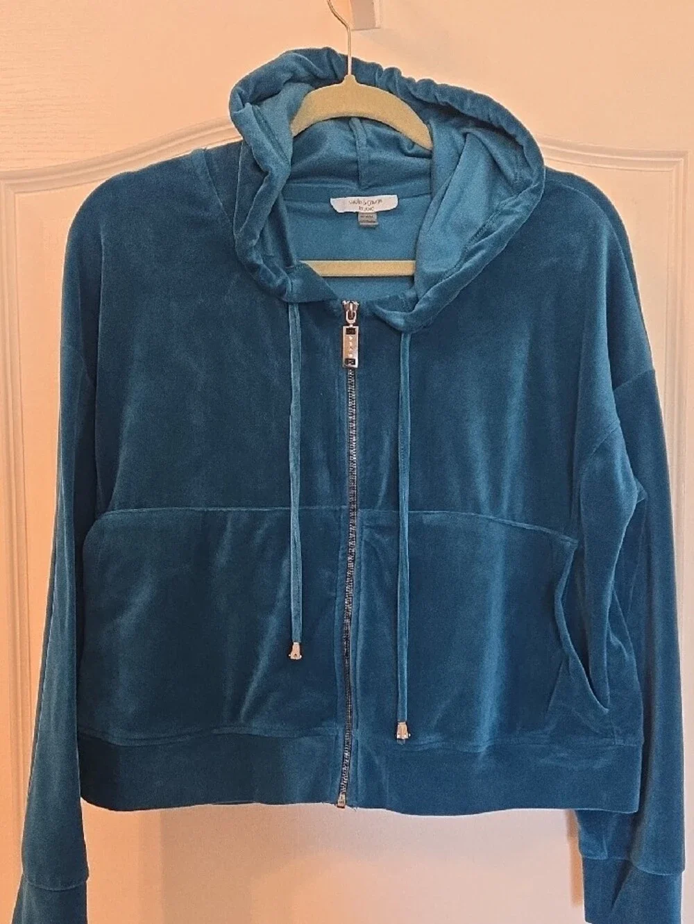 Cable & Gauge Teal Velour Hoodie Jacket and  Pants Set